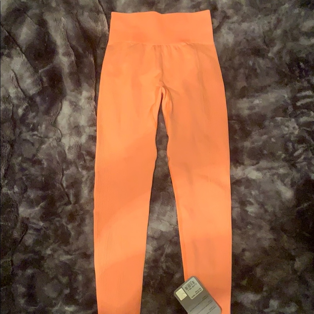 NWT orange gymshark leggings